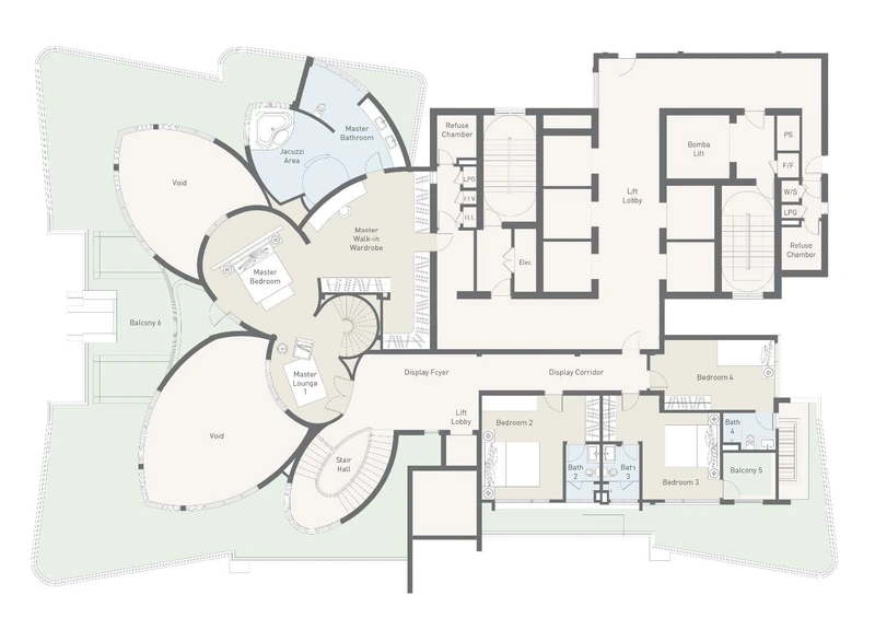 Triplex penthouse — level 2 of 3